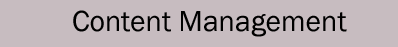 Content Management